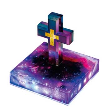 Colorful Plated Cross Magnetic Levitation